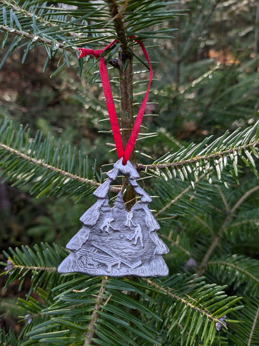 Hockey Pewter Ornament